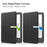 For Amazon Kindle 6 inch (2024) / (2022) Solid Color PU Leather Cover Auto Sleep / Wake Anti-Scratch E-Reader Case - Black - 4