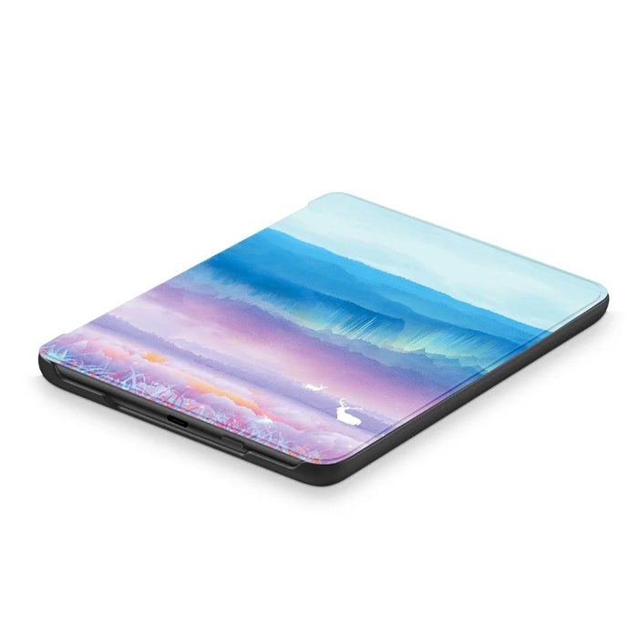 For Amazon Kindle Youth Edition 2022 Pattern Printing Tablet Case PU Leather Auto Sleep / Wake Smart Shockproof Protective Cover - Fantasy Deer - 5