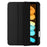For iPad mini (2024) / mini (2021) PU Leather + TPU + Acrylic Transparent Tablet Case Tri-Fold Stand Protective Cover - Black - 3