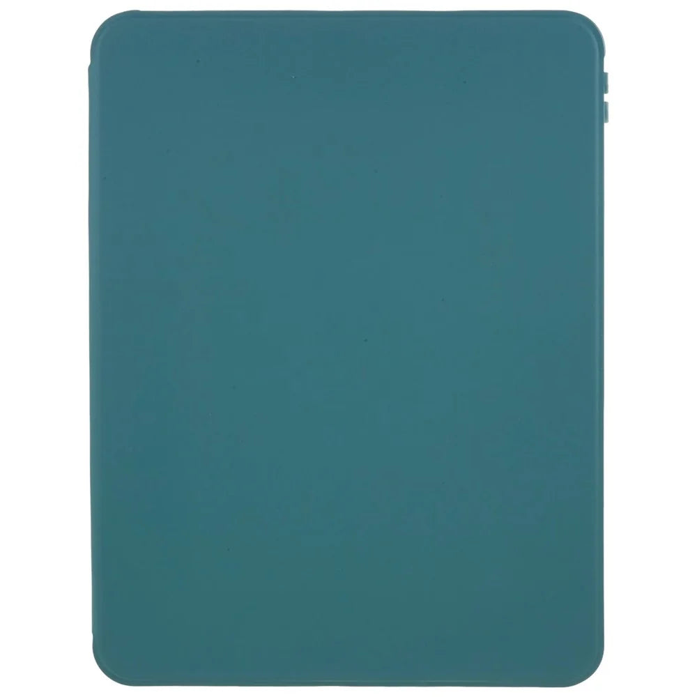 For iPad Air 11 (2026) / (2025) / (2024) / Air (2022) / (2020) Auto Wake and Sleep Tablet Case Kickstand PU Leather Cover - Midnight Green - 2