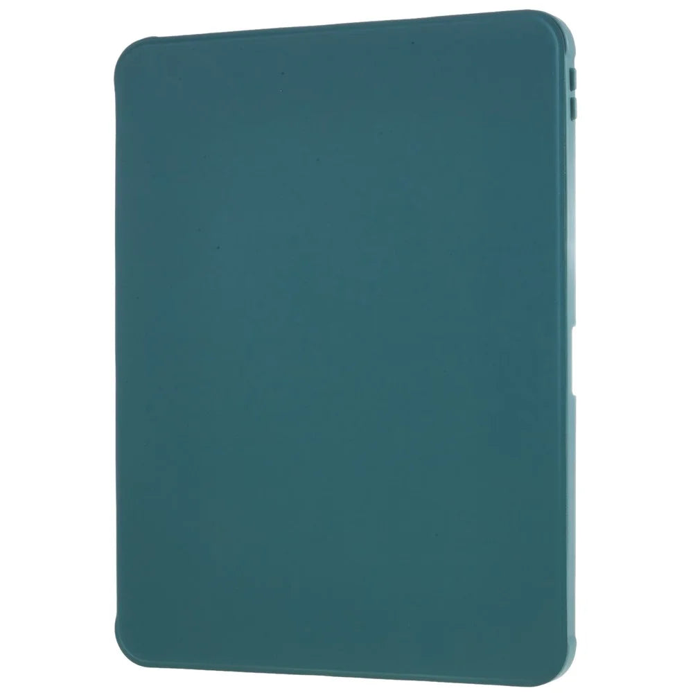 For iPad Air 11 (2026) / (2025) / (2024) / Air (2022) / (2020) Auto Wake and Sleep Tablet Case Kickstand PU Leather Cover - Midnight Green - 3