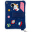 For iPad 10.2 (2021) / (2020) / (2019) / Air 10.5 inch (2019) / Pro 10.5-inch (2017) Space Pattern Kickstand Silicone Cover - Dark Blue - 2