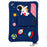 For iPad Air (2013) / Air 2 / iPad 9.7-inch (2017) / (2018) Silicone Tablet Case Cartoon Universe Space Pattern Anti-drop Cover with Kickstand - Dark Blue - 2