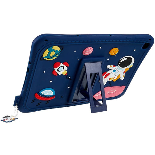 For Samsung Galaxy Tab S6 Lite (2024) / S6 Lite (2022) / S6 Lite (2020) Silicone Tablet Case Universe Space Pattern Kickstand Cover - 1