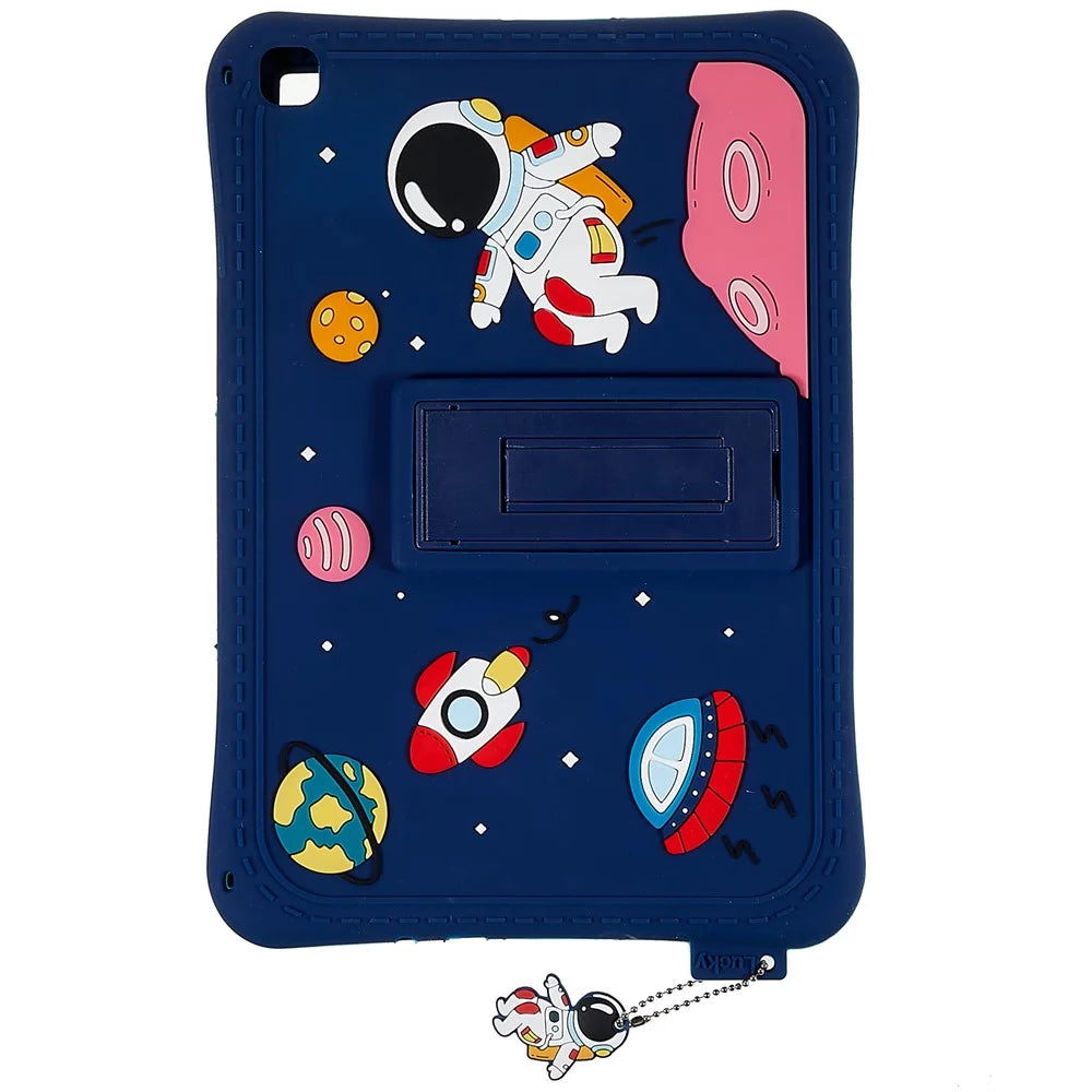 For Samsung Galaxy Tab S6 Lite (2024) / S6 Lite (2022) / S6 Lite (2020) Silicone Tablet Case Universe Space Pattern Kickstand Cover - 2
