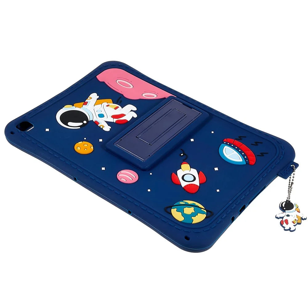 For Samsung Galaxy Tab S6 Lite (2024) / S6 Lite (2022) / S6 Lite (2020) Silicone Tablet Case Universe Space Pattern Kickstand Cover - 4