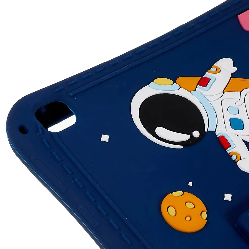 For Samsung Galaxy Tab S6 Lite (2024) / S6 Lite (2022) / S6 Lite (2020) Silicone Tablet Case Universe Space Pattern Kickstand Cover - 5