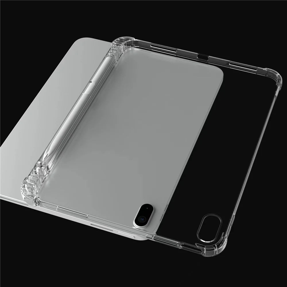 For iPad (2025) / iPad 10.9 (2022) Soft TPU Protective Case Reinforced Corner Anti-Scratch Ultra Clear Tablet Cover with Pencil Holder - 4