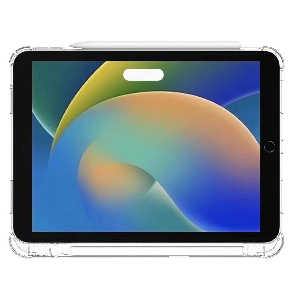 For iPad (2025) / iPad 10.9 (2022) Soft TPU Protective Case Reinforced Corner Anti-Scratch Ultra Clear Tablet Cover with Pencil Holder - 5