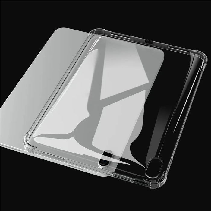 For iPad (2025) / iPad 10.9 (2022) Soft TPU Transparent Case Corner Protection Shockproof Back Cover Shell - 4