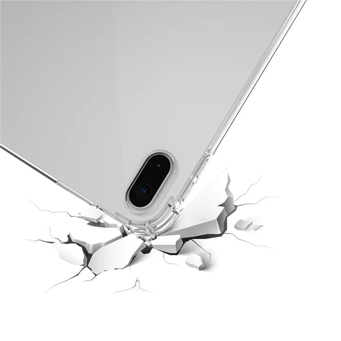 For iPad (2025) / iPad 10.9 (2022) Soft TPU Transparent Case Corner Protection Shockproof Back Cover Shell - 5