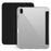 For iPad (2025) / 10.9 (2022) PU Leather Trifold Stand Case Clear Back Cover with Pencil Holder - Black - 2