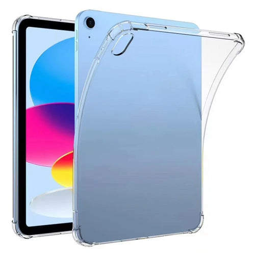 For iPad (2025) / 10.9 (2022) Soft TPU Clear Tablet Cover Reinforced 4 Corners Shock-Absorbing Scratch-Resistant Back Case - 1