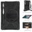 For Lenovo Tab P11 Pro Gen 2 Case Rotation Kickstand PC + Silicone Tablet Cover with Hand Strap / Shoulder Strap - Black - 2