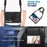 For Lenovo Tab P11 Pro Gen 2 Case Rotation Kickstand PC + Silicone Tablet Cover with Hand Strap / Shoulder Strap - Black - 5