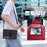 For Lenovo Tab P11 Pro Gen 2 Case Rotation Kickstand PC + Silicone Tablet Cover with Hand Strap / Shoulder Strap - Black - 6