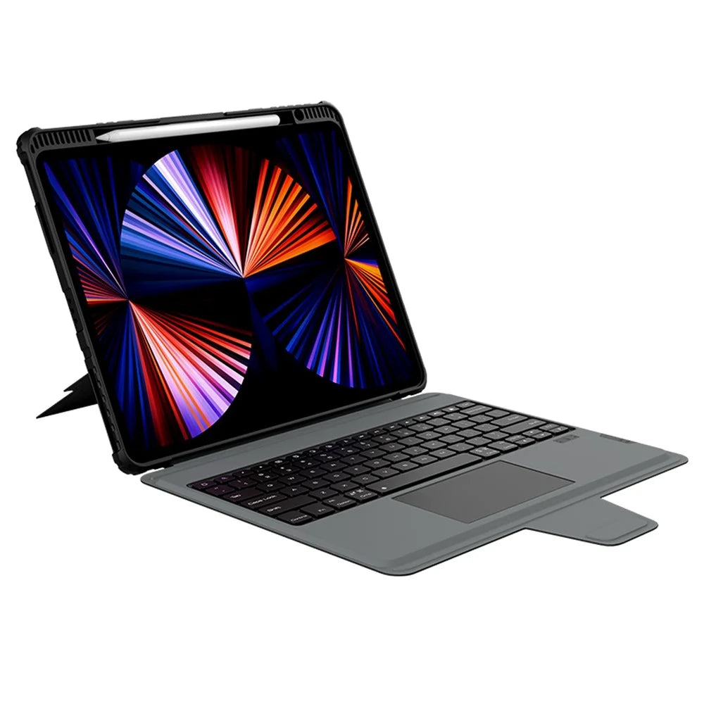 NILLKIN For iPad Pro 12.9 (2020) / (2021) / (2022) Bumper Combo Keyboard Case Auto Wake / Sleep Shockproof Cover Anti-Scratch Stand Case - 3