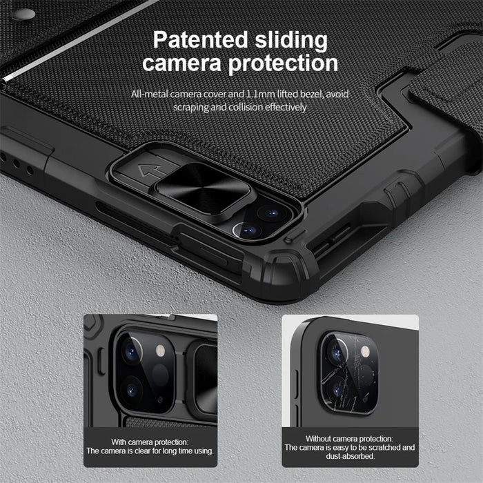 NILLKIN For iPad Pro 12.9 (2020) / (2021) / (2022) Bumper Combo Keyboard Case Auto Wake / Sleep Shockproof Cover Anti-Scratch Stand Case - 6
