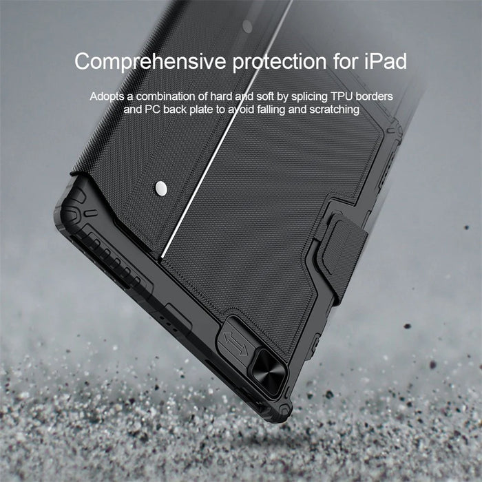 NILLKIN For iPad Pro 12.9 (2020) / (2021) / (2022) Bumper Combo Keyboard Case Auto Wake / Sleep Shockproof Cover Anti-Scratch Stand Case - 7