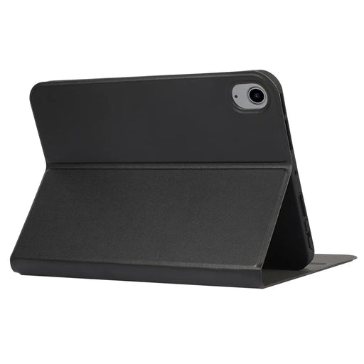 For iPad (2025)/10.9 (2022) Case PU Leather Adjustable Stand Tablet Protective Cover - Black - 2