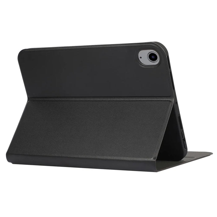 For iPad (2025)/10.9 (2022) Case PU Leather Adjustable Stand Tablet Protective Cover - Black - 2