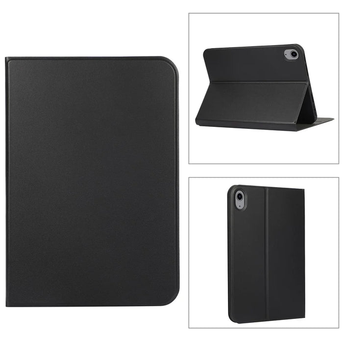 For iPad (2025)/10.9 (2022) Case PU Leather Adjustable Stand Tablet Protective Cover - Black - 3