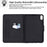 For iPad (2025) / 10.9 (2022) Pattern Printing PU Leather Tablet Case Folding Stand Folio Cover with Card Holder - Space Dog - 7