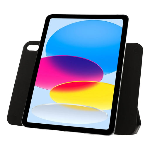 For iPad (2025) / 10.9 (2022) PU Leather Tablet Case Auto Wake / Sleep Stand Protective Cover - Black - 2