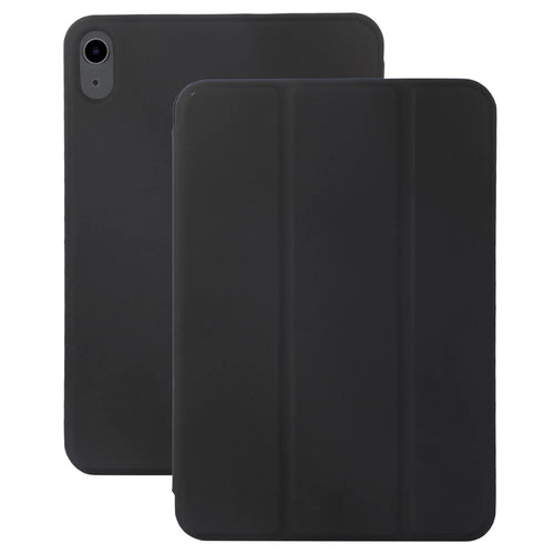 For iPad (2025) / 10.9 (2022) PU Leather Stand Tablet Case Auto Wake / Sleep Full Protection Magnetic Auto-Absorbed Cover - Black - 1