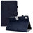 For iPad (2025) / 10.9 (2022) Cloth Texture PU Leather Tablet Case Full Protection Stand Card Slot Flip Cover - Dark Blue - 1