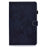 For iPad (2025) / 10.9 (2022) Cloth Texture PU Leather Tablet Case Full Protection Stand Card Slot Flip Cover - Dark Blue - 2