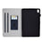 For iPad (2025) / 10.9 (2022) Cloth Texture PU Leather Tablet Case Full Protection Stand Card Slot Flip Cover - Dark Blue - 4