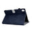 For iPad (2025) / 10.9 (2022) Cloth Texture PU Leather Tablet Case Full Protection Stand Card Slot Flip Cover - Dark Blue - 6