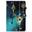 For iPad (2025) / 10.9 (2022) Pattern Printing Stand Folio Tablet Case Stitching Line PU Leather Card Slots Protective Cover - Antique Clock - 7