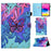 For iPad (2025) / 10.9 (2022) Case Pattern Printing Stand Stitching Line PU Leather Tablet Cover with Card Slots Holder - Butterfly - 1