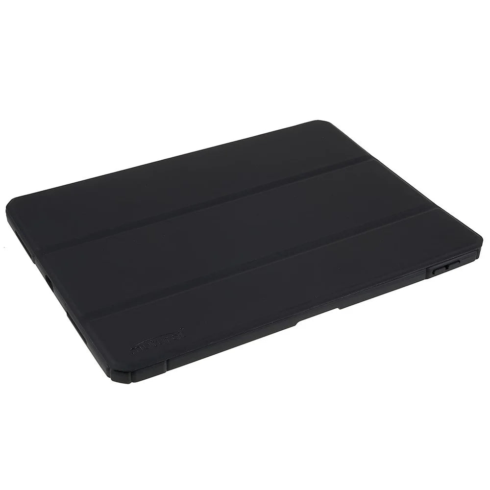 MUTURAL For iPad (2025) / 10.9 (2022) Hybrid TPU+PC Full-Body Protective Case Transparent Back Shockproof Stand Cover with Pen Slot - Black - 6