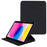 MUTURAL for iPad (2025) / 10.9 (2022) PU Leather Stand Tablet Case Clear Transparent Back Shockproof Protective Cover with Pen Holder - Black - 1