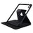 MUTURAL for iPad (2025) / 10.9 (2022) PU Leather Stand Tablet Case Clear Transparent Back Shockproof Protective Cover with Pen Holder - Black - 4