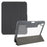 MUTURAL Hard PC TPU Leather Case for iPad (2025) / 10.9 (2022) Shockproof Cover Tablet Case with Tri-Fold Stand - Black - 1