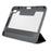 MUTURAL Hard PC TPU Leather Case for iPad (2025) / 10.9 (2022) Shockproof Cover Tablet Case with Tri-Fold Stand - Black - 2