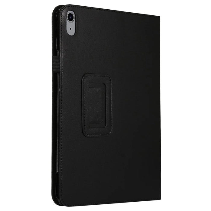 Litchi Texture PU Leather Case for iPad (2025) / 10.9 (2022) Stand Auto Wake / Sleep Protective Tablet Cover - Black - 4