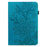 For Realme Pad X Flower Imprinting Foldable Stand Tablet Wallet Case PU Leather Drop-proof Cover with Elastic Band - Blue - 3