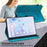 For Realme Pad X Flower Imprinting Foldable Stand Tablet Wallet Case PU Leather Drop-proof Cover with Elastic Band - Blue - 5