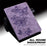 For Nokia T20 Butterfly Imprinted Tablet Stand Case PU Leather Card Holder Shockproof Cover with Elastic Band - Purple - 7