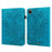 For iPad Pro 11 (2022) / (2021) / (2020) Flower Imprinting Tablet Wallet Case Auto Wake / Sleep PU Leather Drop-proof Stand Cover with Elastic Band - Blue - 1