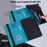 For iPad Pro 11 (2022) / (2021) / (2020) Flower Imprinting Tablet Wallet Case Auto Wake / Sleep PU Leather Drop-proof Stand Cover with Elastic Band - Blue - 3