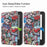 For Kobo Clara 2E Pattern Printing PU Leather Folio E-reader Cover Shockproof Smart Auto Sleep  /  Wake Protective Case - Graffiti - 5
