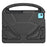 For iPad (2025) / 10.9 (2022) Soccer Pattern EVA Tablet Case Kid Friendly Kickstand Handle Protective Cover - Black - 7