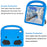 For iPad (2025)/10.9 (2022) EVA Case Sparrow Style Foldable Kickstand Tablet Cover with Handle - Blue - 2