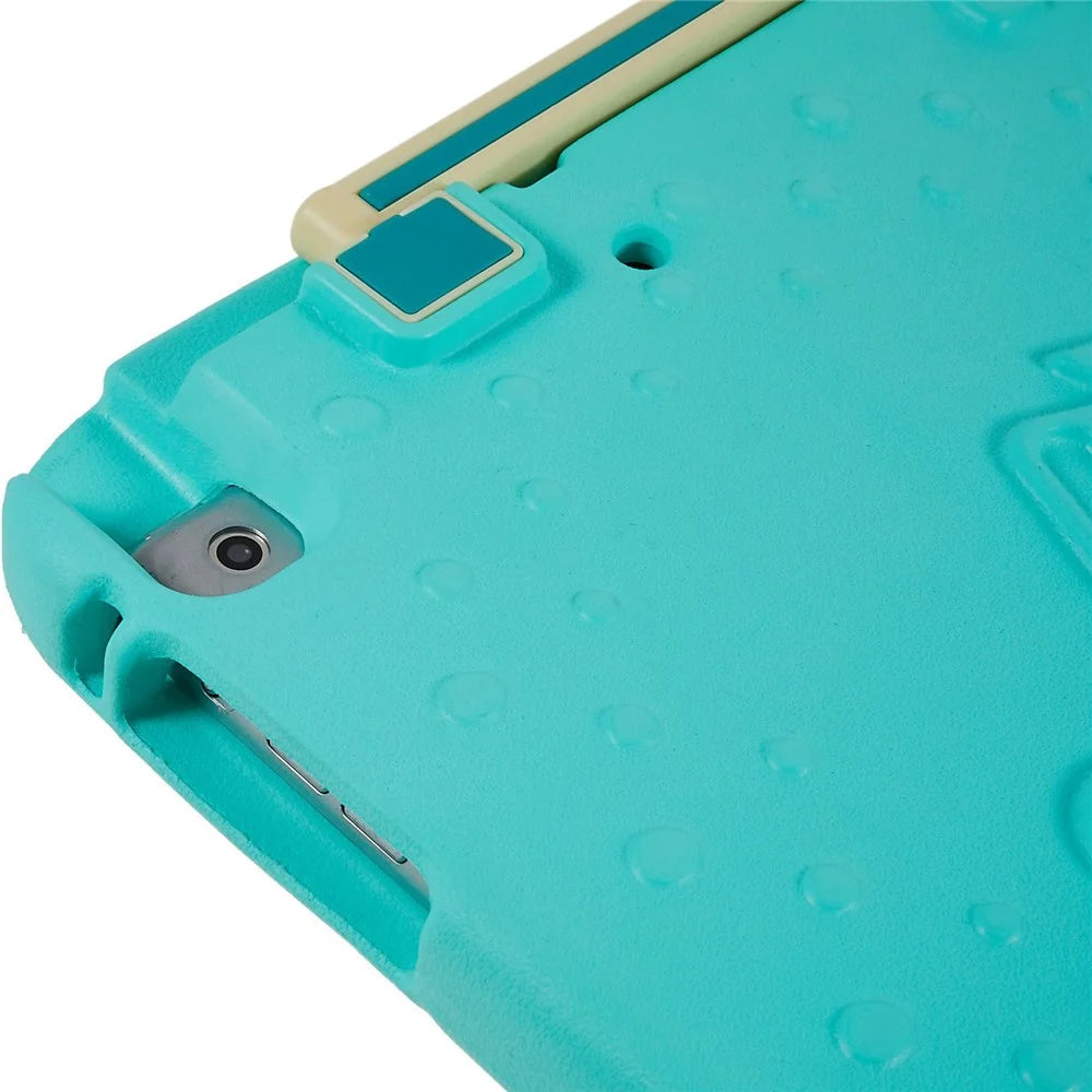 For iPad Air (2013) / Air 2 / iPad 9.7-inch (2017) / (2018) Paddling Boat Style  EVA + ABS Shockproof Case Adjustable Kickstand Tablet Protective Cover - Blue - 7